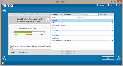 Is There Any Way to Recover Deleted Files from Recycle Bin - Choose File Type