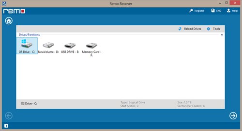 Recovered files from USB tree view screen